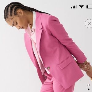 NWT J. Crew Willa Pink Suit Jacket Sz 14 MSRP $298